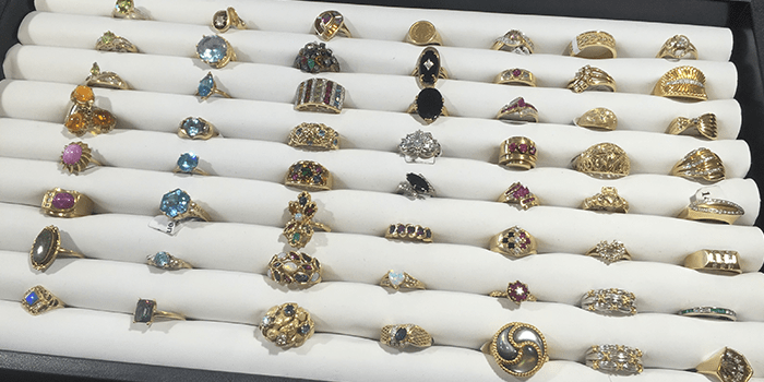 collection of gold rings